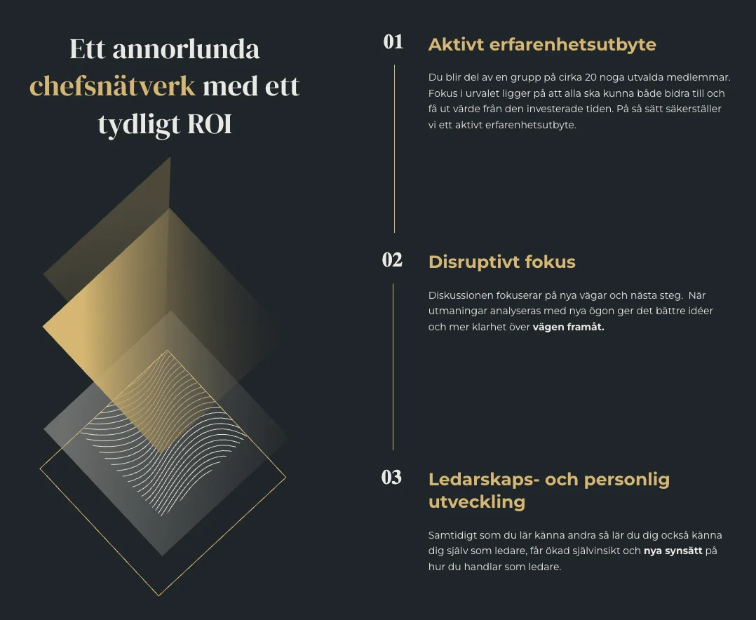Chefsnätverk Leaders Alliance – möte för chefer och ledare